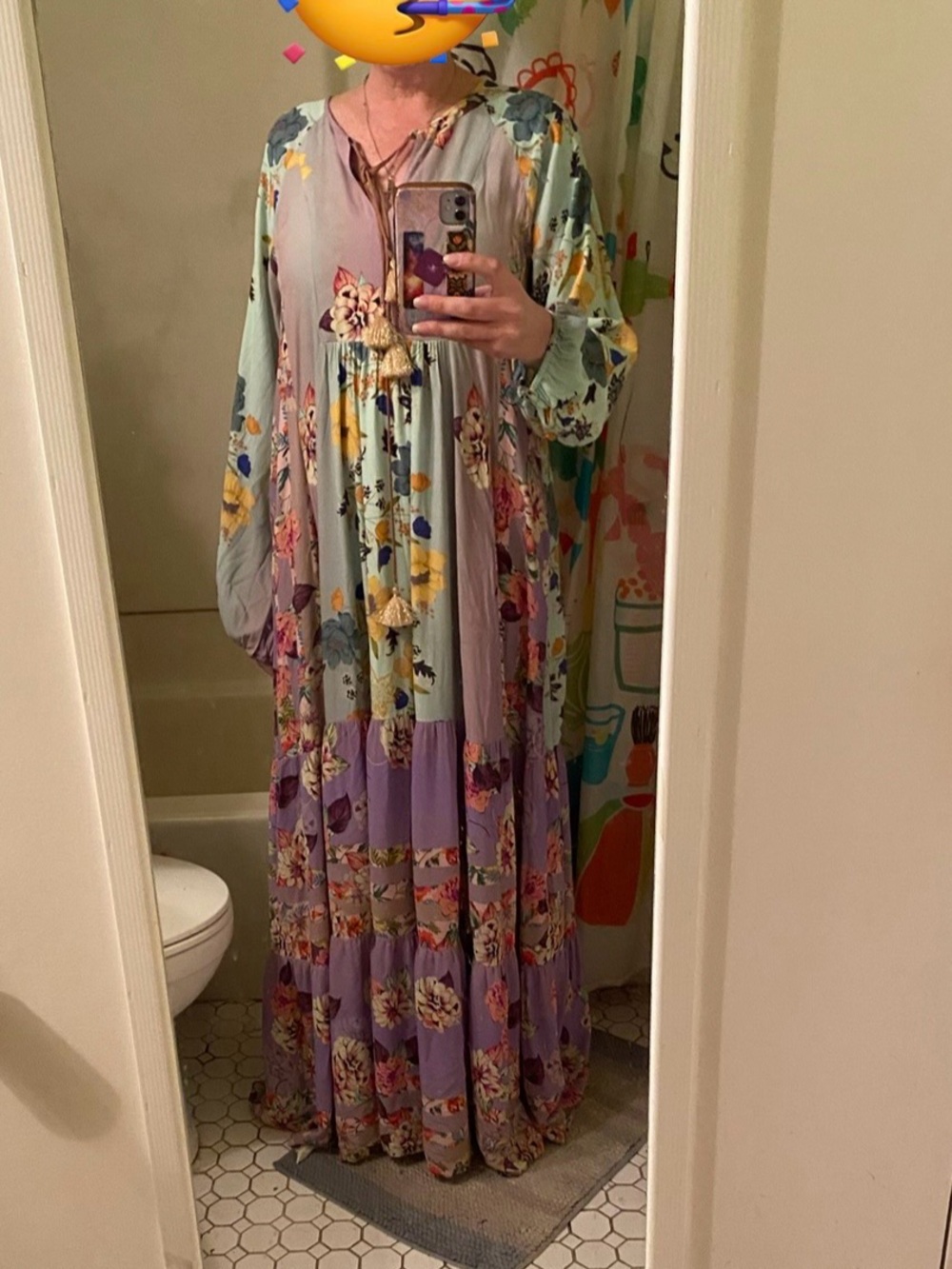 Johnny Was silk blend Penelope Maxi dress - Picture 10 of 11